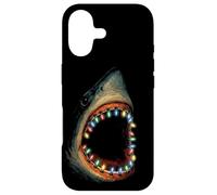 Shark Fairy Lights Illustration | Funny Holiday Shark Case for iPhone 17