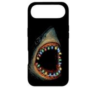 Shark Fairy Lights Illustration | Funny Holiday Shark Case for iPhone Air
