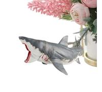 Shark Figures - Animal Model | Shark Toy | Simulation Sharks Figurine | Desktop Decor Marine Animal Statue | Creative Tabletop Sharks Model Toy With Movable Mouth For Boys Girls Kids Child