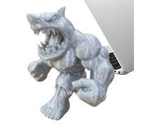 Shark Figurines - White Shark Statue, Highly Detailed Corner, Adds the Marine Theme, Improves the House Bee, Perfect Desk Decoration for Lovers and Collectors, Speaks the Bege