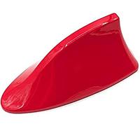 Shark Fin Aerial for Opel Vauxhall Astra K Corsa E 2015 2016 2017 2018 2019, ABS Car Shark Fin Roof Antenna Low Wind Resistance Streamline Enhanced Signal Aerials Antenna,C Red