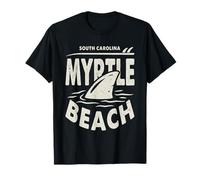 Shark Fin and Surfboard Myrtle Beach South Carolina Vacation T-Shirt