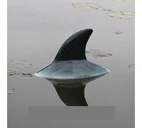 Shark Fin for Pool, Floating Shark Decoy, Realistic Shark Statue, Pond Floating Shark, Artificial Shark Fin Hippo Floating Resin Decoy Animals Statues Garden Statues for Courtyard Park Pond