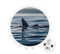 Shark Fin Water Magnetic Bottle Opener, Space Saving Kitchen Tool, Funny Beer Opener & Refrigerator Magnet for Camping, Traveling Camping White-style