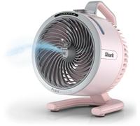 SHARK FlexBreeze HydroGo FA050UKPK Portable 6.8" Misting Turbo Fan - Ballet Pink & Cool Gray, Pink,Silver/Grey