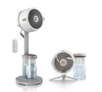 Shark FlexBreeze Pro Mist Indoor/Outdoor Fan with Misting System, Wired or Cordless, Up to 24 Hour Battery, Oscillating, White, FA302WH