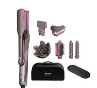 Shark FlexFusion Multi Hot Air Styler, Hair Dryer & Ceramic Straightener with 5 Styling Attachments, No Heat Damage, Scalp Shield, Storage Case, Silicone Mat - Cosmic Blush HD652SQUK