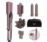Shark FlexFusion Multi-Styler Hair Dryer & Ceramic Straightener with 5 Styling Attachments, No Heat Damage, Scalp Shield, Storage Case Cosmic Blush HD652SUK