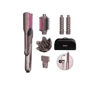 Shark FlexFusion Straight 5-in-1 Air & Ceramic Styler, Hair Dryer & Straightener with Storage Case - Cosmic Blush - HD652SUK, One Colour, Women One Colour