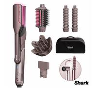 SHARK HD652SUK FlexFusion Straight 5-in-1 Air Styler & Hair Dryer with Storage Case - Cosmic Blush, Black,Pink