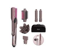 SHARK HD652SUK FlexFusion Straight 5-in-1 Air Styler & Hair Dryer with Storage Case - Cosmic Blush, Black,Pink