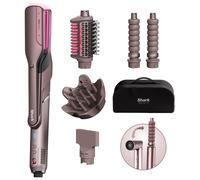 SHARK HD652SUK FlexFusion Straight 5-in-1 Air Styler & Hair Dryer with Storage Case - Cosmic Blush, Black,Pink
