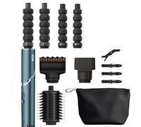 Shark FlexStyle 5-in-1 Air Styler & Hair Dryer, Auto-Wrap Curlers, FrizzFighter Finishing Tool, Oval Brush, Concentrator, Clips & Storage Bag, No Heat Damage HD456TLUK
