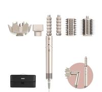 Shark FlexStyle 5-in-1 Luftstyler & Haartrockner, Auto-Wrap-Lockenaufsatz, Paddle-Bürste, Ovalbürste, Konzentrator, Diffusor, Aufbewahrungskoffer, Keine Hitzeschäden, Champagner HD446SLEU