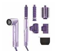 Shark FlexStyle IonCurl 3 in 1 Multistyler Lilac HD840EUPU | Ionic performance and strong airflow, 2 x Coanda 32mm curling iron, FrizzFighter, oval brush, storage bag.