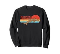 Shark Fuvahmulah Maldives Retro Sunset Sweatshirt