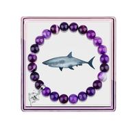 Shark Gifts for Shark Lovers Shark Bracelet for Women Shark Healing Bracelets for Women Shark Agate Crystal Bracelets Inspirational Gift Crystal Stone