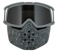 Shark Goggle & Mask Kit All Over Grey For Raw Helmets