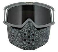 Shark Goggle & Mask Kit All Over Grey For Raw Helmets