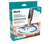 Shark, Grey XKITP7000D Soft 2 Steam & Scrub Dirt Grip Dusting Washable Pads | Machine Washable, Fully Reusable, Powerful Cleaning on Sealed Hard Floors, Compatible with S8001, S8201, S7201 & S7001