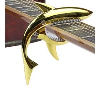Shark Guitar Capo - Alloy Standard Size 13x8.5cm Compact | String tension clip with silicone filling, fast transposition, one-handed | Electric fretpress acoustic stage, studio