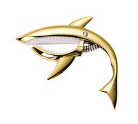 Shark Guitar Capo, Metal Guitar Clip Lightweight Handheld Accessory, Stylish Ukulele, Perfect For Acoustic Harp, Electric Mandolin, Folk Lute, Ukulele, Quick Release Design,5.12x3.35 In