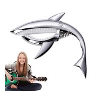 Shark Guitar Capo | Metal Spring Capo | Shark Shaped Guitar, Cool and Lightweight for Guitars, Ukulele, Banjo, Bass