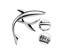 Shark Guitar Capo Pretty Cool Capo for Electric Acoustic Classical Guitar Ukulele Zinc Alloy Spring Capo (silver)