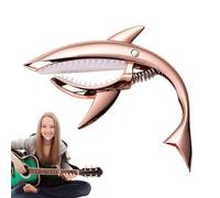 Shark Guitar Capo, Shark, Capo, Metal Clip, Shark Shape, Cool and Lightweight Capo for Guitar, Ukulele, Banjo, Bass