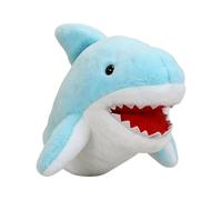 Shark Hand Puppet - Plush Animal Toy, Moveable Mouth Storytelling Puppet, Soft Character Figure For Kids Family Home Party School Classroom Playroom Activity, Interactive Role Play Doll For Creative