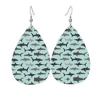 Shark Holiday Earrings For Women, Festive Star Drop Earrings, Chic Dangle Jewelry For Celebrations