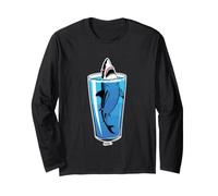 Shark in A Glass Ocean Bite Humor Long Sleeve T-Shirt