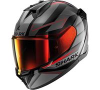 SHARK, Integral Motorcycle Helmet D-SKWAL 3 Sizler Black/Grey/Red KAR, M
