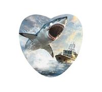 Shark Is Attacking Boat Car Aromatherapy Tablets Air Freshener Hanging Scented Cards for Rooms Bathrooms Wardrobe Love form