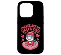 Shark Is My Valentine Shark Lovers Couple Case for iPhone 15 Pro