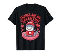 Shark is My Valentine Shark Lovers Couple T-Shirt