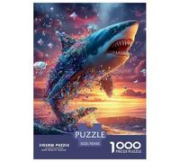 Shark Jigsaw Puzzles Adult And Children Beautifully Illustrated Rainy Days Fun Activities Birthday Jumbo Age 12+ for Adults 70x50cm/1000pcs