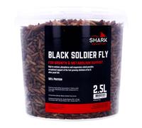 Shark Koi Pond Treats Soldier Fly Dried Insect Food for Fish 2.5L