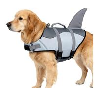 Shark Life Jacket for Dogs Pool Swimsuit for Puppies with Rescue Handle