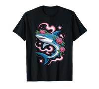 Shark Lover Mammal Artwork Sea Ocean Animal Motif Sharks T-Shirt