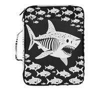 Shark Lover Marine Biology Expandable Folders 7 Pockets A4 Letter Size with Zipper Closure for Office File Organizer