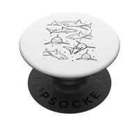 Shark Lover Sharks Sharkfish Great White Shark PopSockets Adhesive PopGrip