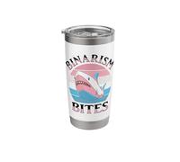 Shark Lover Transgender Pride Flag Trans LGBT Pride Month Stainless Steel Insulated Tumbler