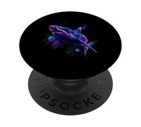 Shark Marine Biology Animal Artwork Sea Ocean Sharks Lover PopSockets Adhesive PopGrip