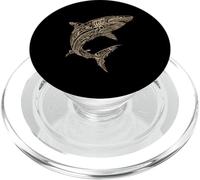 Shark Marine Biology Animal Artwork Sea Ocean Sharks Lover PopSockets PopGrip for MagSafe