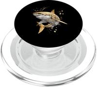 Shark Marine Biology Animal Artwork Sea Ocean Sharks Lover PopSockets PopGrip for MagSafe