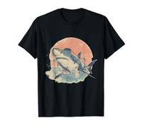 Shark Marine Biology Animal Artwork Sea Ocean Sharks Lover T-Shirt
