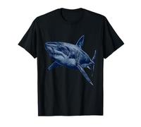 Shark Marine Biology Animal Artwork Sea Ocean Sharks Lover T-Shirt
