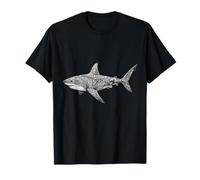 Shark Marine Biology Animal Artwork Sea Ocean Sharks Lover T-Shirt