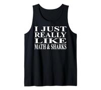 Shark Math Apparel | Awesome Funny Sharks Lover Design Tank Top